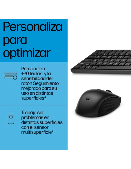 HP Conjunto de teclado y ratón inalámbricos 655