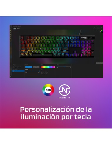 HyperX Teclado mecánico gaming Alloy Origins PBT HX rojo