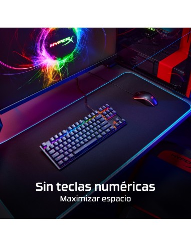 Teclado mecánico gaming HyperX Alloy Origins Core PBT HX rojo