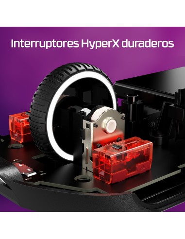 HyperX Pulsefire Haste 2  ratón gaming inalámbrico (negro)