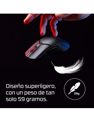 HyperX Pulsefire Haste 2 Mini  ratón gaming inalámbrico (negro)