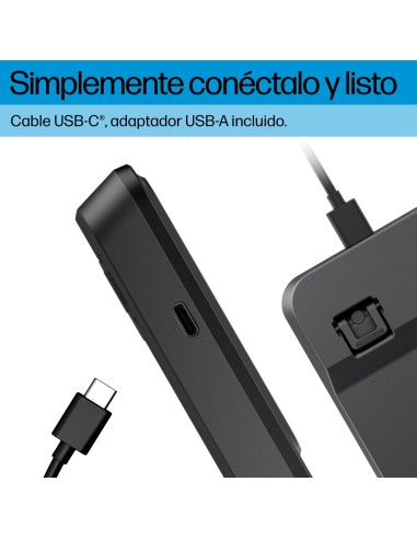 HP Teclado con cable retroiluminado multidispositivo 405