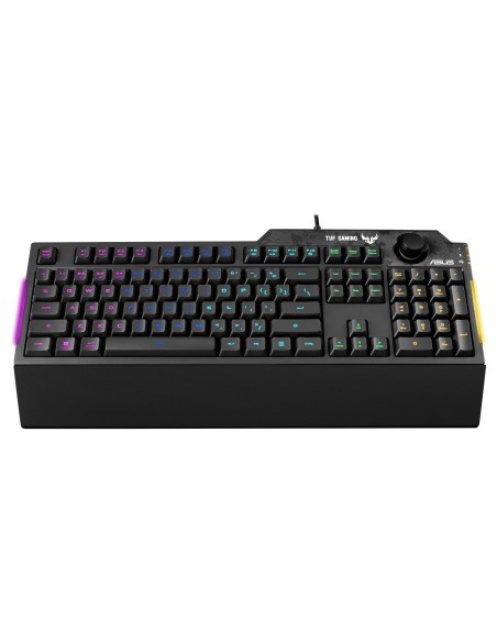 ASUS TUF Gaming K1 teclado Juego USB Inglés, Español Negro