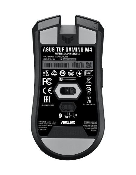 ASUS TUF Gaming M4 Wireless ratón Juego mano derecha RF Wireless + Bluetooth Óptico 12000 DPI