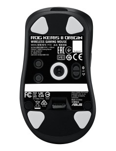 ASUS ROG Keris II Origin BLK ratón Juego mano derecha RF Wireless + Bluetooth + USB Type-A Óptico 42000 DPI 2