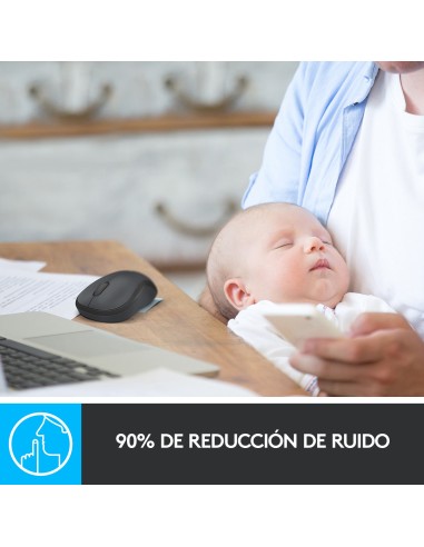 Logitech M220 Silent ratón Oficina Ambidextro RF inalámbrico Óptico 1000 DPI
