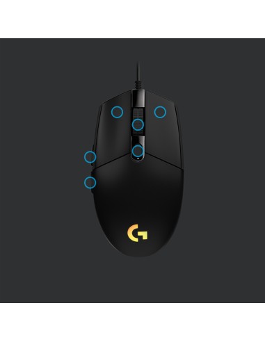 Logitech G 910-005796 ratón Juego USB tipo A 8000 DPI