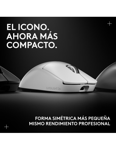 Logitech G PRO X SUPERLIGHT 2c, ratón inalámbrico para gaming ratón compacto de 53 g de calidad profesional con 5 botones