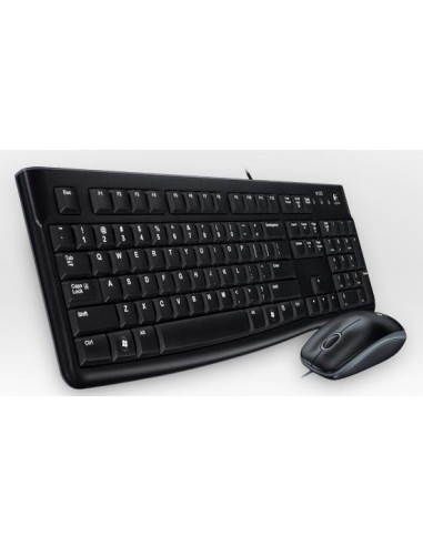 Logitech Desktop MK120 teclado Ratón incluido USB QWERTY Portugués Negro