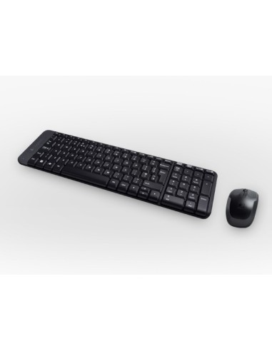 Logitech Wireless Combo MK220 teclado Ratón incluido Hogar USB Portugués Negro