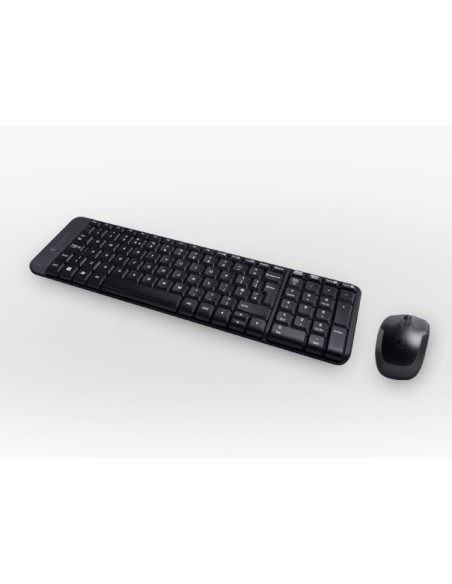Logitech Wireless Combo MK220 teclado Ratón incluido Hogar USB Portugués Negro