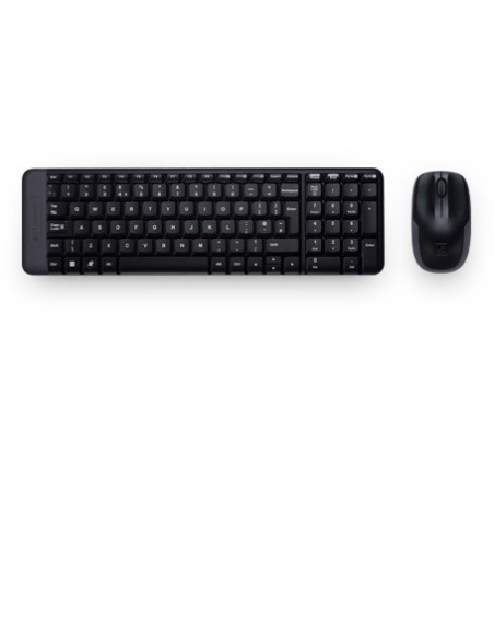 Logitech Wireless Combo MK220 teclado Ratón incluido Oficina USB Español Negro