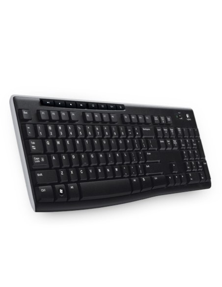 Logitech Wireless Keyboard K270 teclado Universal RF inalámbrico QWERTZ Checa Negro