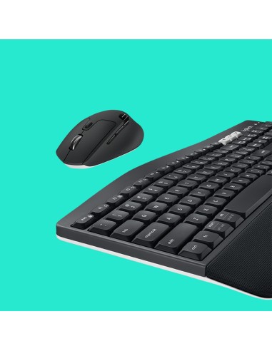 Logitech 920-008221 teclado Ratón incluido Universal RF Wireless + Bluetooth QWERTZ Alemán Negro