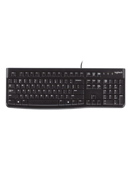 Logitech Keyboard K120 for Business teclado Universal USB Hebreo Negro