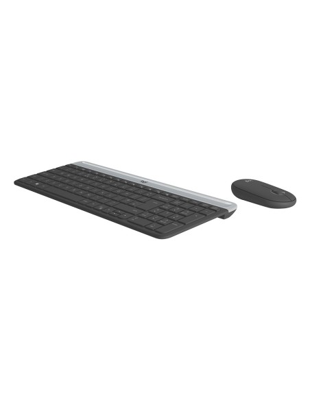 Logitech 920-009190 teclado Ratón incluido Universal RF inalámbrico AZERTY Francés Grafito