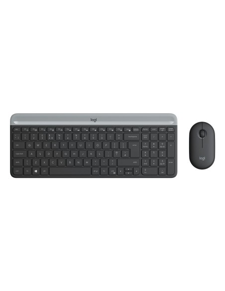 Logitech 920-009198 teclado Ratón incluido Universal RF inalámbrico QWERTY Español Grafito