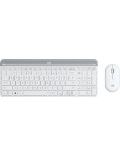 Logitech 920-009205 teclado Ratón incluido Universal RF inalámbrico QWERTY Internacional de EE.UU. Blanco