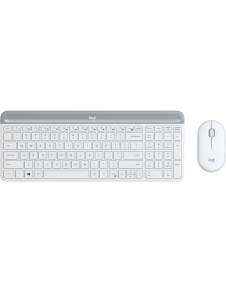 Logitech 920-009205 teclado Ratón incluido Universal RF inalámbrico QWERTY Internacional de EE.UU. Blanco