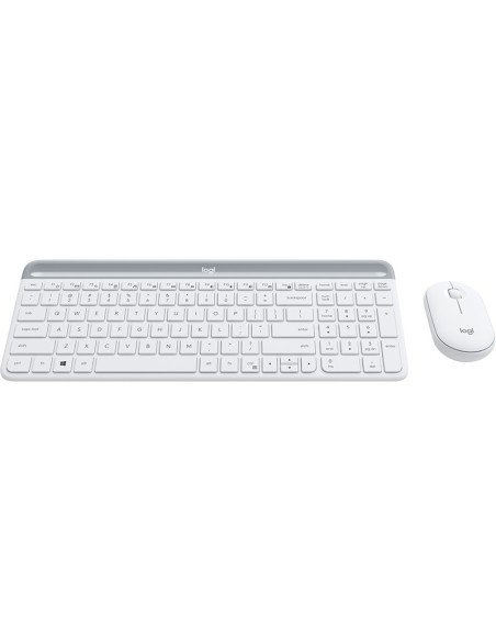 Logitech 920-009205 teclado Ratón incluido Universal RF inalámbrico QWERTY Internacional de EE.UU. Blanco