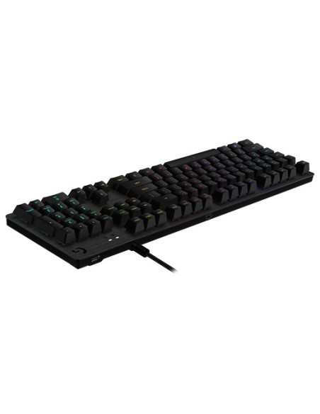 Logitech G 920-009344 teclado Juego USB QWERTY Español Carbono
