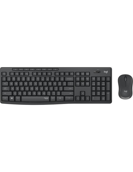 Logitech MK295 Silent Wireless Combo teclado Ratón incluido Oficina RF inalámbrico Portugués Grafito