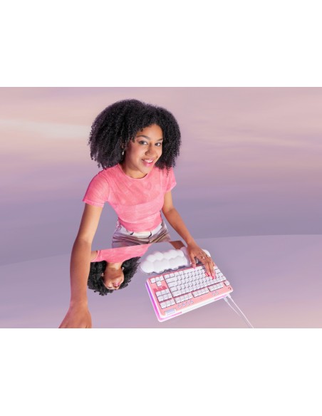 Logitech G 920-010414 teclado Juego USB QWERTY Español Blanco