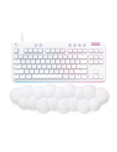 Logitech G 920-010414 teclado Juego USB QWERTY Español Blanco