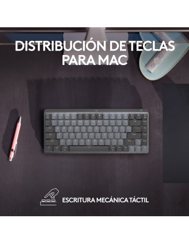 Logitech Master 920-010837 teclado Oficina RF Wireless + Bluetooth QWERTY Internacional de EE.UU. Gris