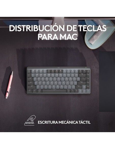 Logitech Master 920-010837 teclado Oficina RF Wireless + Bluetooth QWERTY Internacional de EE.UU. Gris