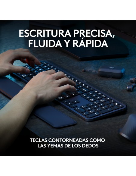 Logitech 920-011610 teclado Ratón incluido Oficina Bluetooth QWERTY Español Grafito