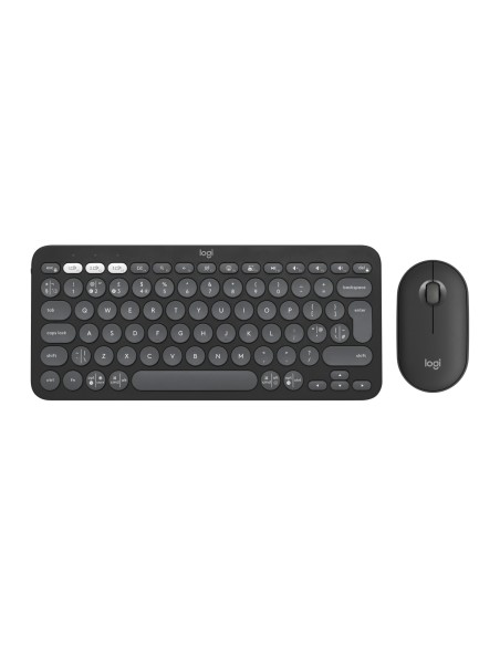 Logitech 920-012233 teclado Ratón incluido Universal RF Wireless + Bluetooth QWERTY Inglés del Reino Unido Grafito