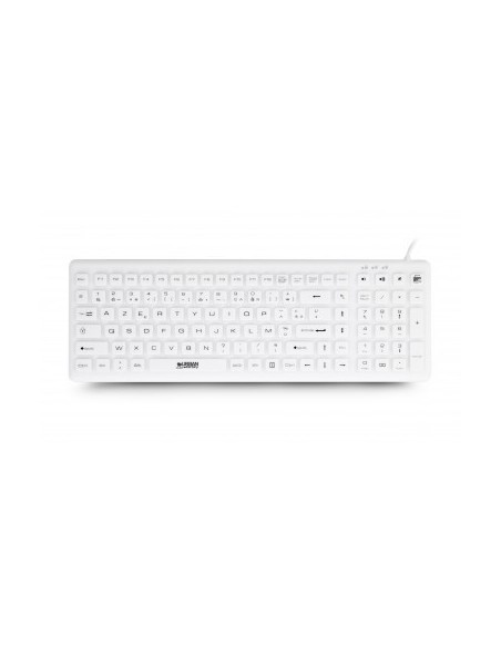 Urban Factory AKB69UF teclado Médico USB QWERTY Español Blanco