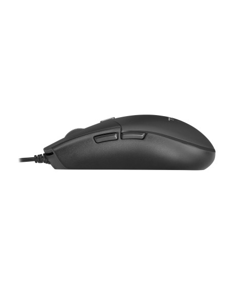 Tacens Anima AMG, Ratón Profesional Ergonómico, Diseño Natural Ultraligero, 3200DPI, Switches Mecánicos HUANO, Negro