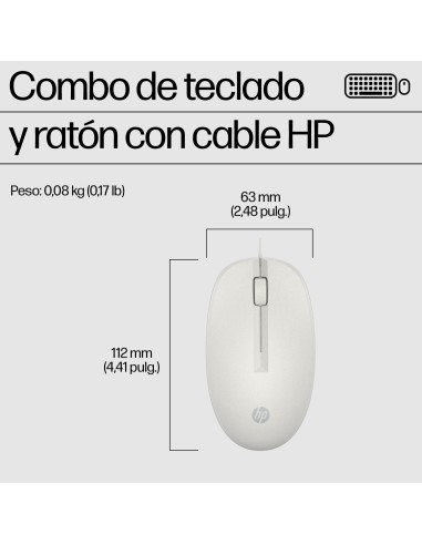 HP Combo de teclado y ratón con cable 225