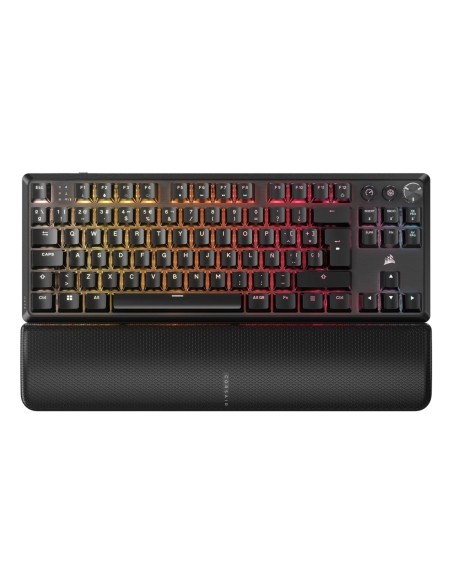 Corsair K70 CORE TKL WIRELESS RGB teclado Juego RF inalámbrica + USB QWERTY Español Negro