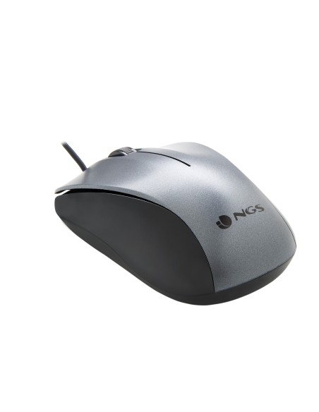 NGS CREW ratón Oficina Ambidextro USB tipo A Óptico 1200 DPI