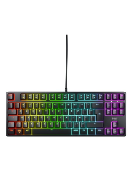 CHERRY K4V2 TKL teclado Juego USB AZERTY Francés Negro