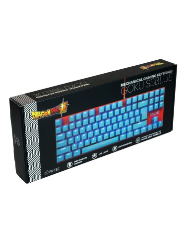 Blade Gaming Dragon Ball Super teclado Juego USB QWERTY Azul, Naranja