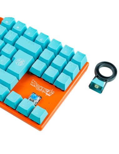 Blade Gaming Dragon Ball Super teclado Juego USB QWERTY Azul, Naranja