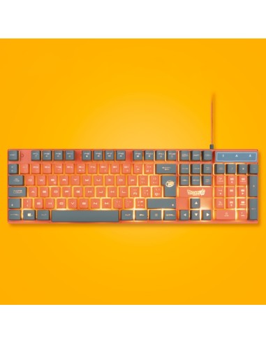 Blade Gaming PC Dragon Ball Super PACK Keyboard + Mouse + Mousepad teclado Ratón incluido Juego USB Gris, Naranja