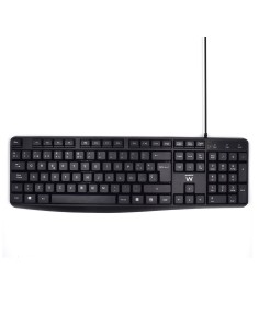 Ewent EW3001 teclado Oficina USB QWERTY Español Negro
