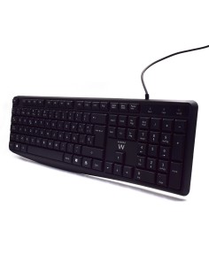 Ewent EW3001 teclado Oficina USB QWERTY Español Negro 2