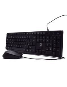 Ewent EW3007 teclado Ratón incluido Oficina USB QWERTY Portugués Negro 2