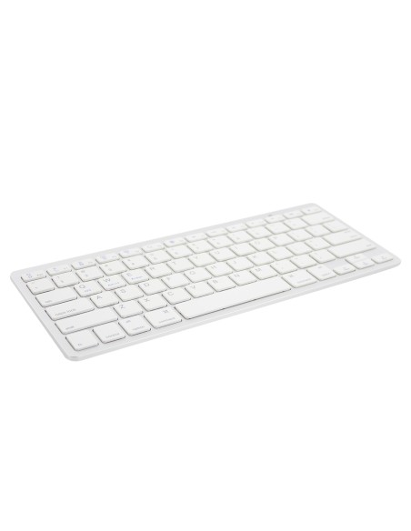 Ewent EW3161 teclado Oficina Bluetooth QWERTY Español Plata, Blanco