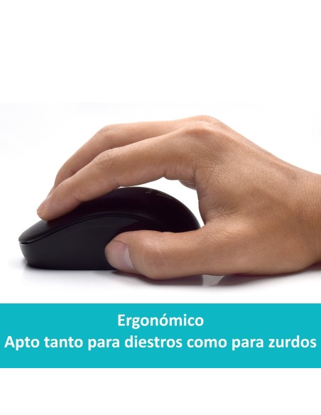 Ewent EW3256 teclado Ratón incluido Universal RF inalámbrico QWERTY Español Negro