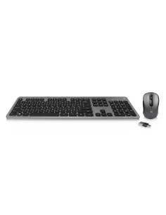 Ewent EW3272 teclado Ratón incluido Universal RF inalámbrico QWERTY Español Negro