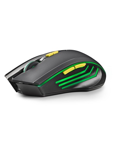 NGS GMX-200 ratón Juego Ambidextro RF inalámbrico Óptico 3200 DPI