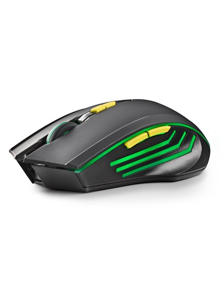 NGS GMX-200 ratón Juego Ambidextro RF inalámbrico Óptico 3200 DPI