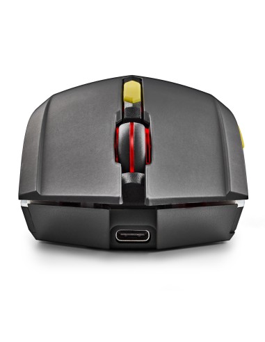 NGS GMX-200 ratón Juego Ambidextro RF inalámbrico Óptico 3200 DPI